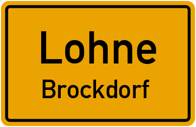 Straßenverzeichnis Lohne Brockdorf