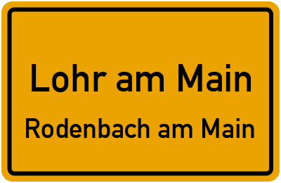Straßenverzeichnis Lohr am Main Rodenbach am Main