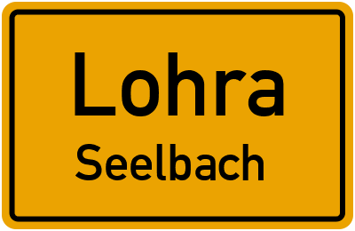Ortsschild Lohra Seelbach
