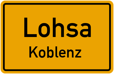 Straßenverzeichnis Lohsa Koblenz