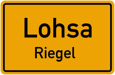 Straßenverzeichnis Lohsa Riegel