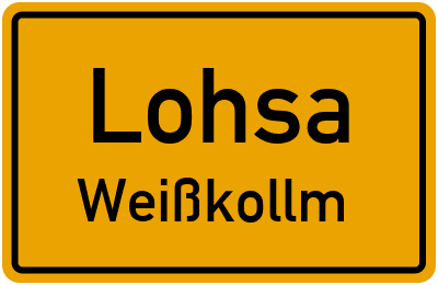 Straßenverzeichnis Lohsa Weißkollm