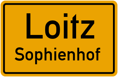 Straßenverzeichnis Loitz Sophienhof