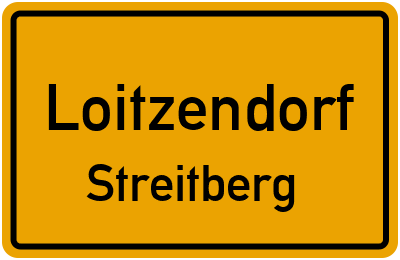 Ortsschild Loitzendorf Streitberg