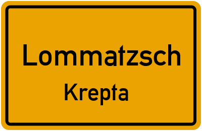 Straßenverzeichnis Lommatzsch Krepta