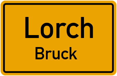 Straßenverzeichnis Lorch Bruck