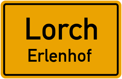 Straßenverzeichnis Lorch Erlenhof