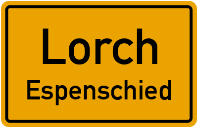 Straßenverzeichnis Lorch Espenschied