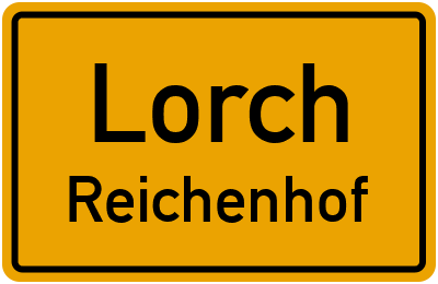 Straßenverzeichnis Lorch Reichenhof