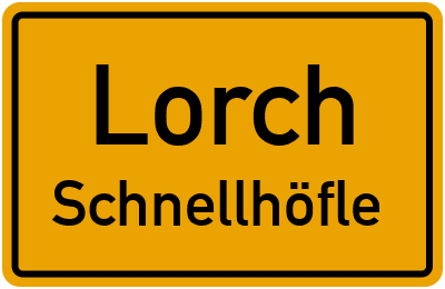 Straßenverzeichnis Lorch Schnellhöfle
