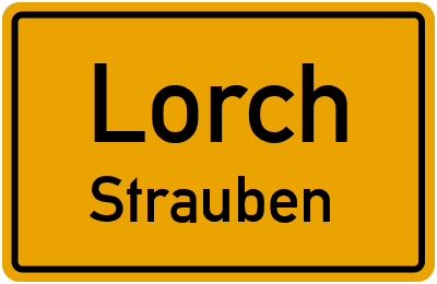 Straßenverzeichnis Lorch Strauben