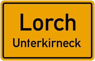 Straßenverzeichnis Lorch Unterkirneck