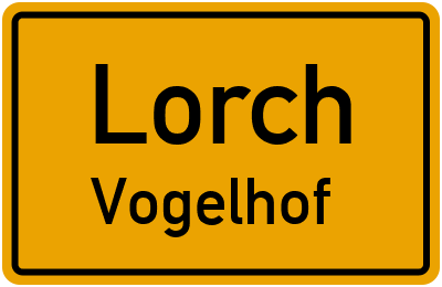 Straßenverzeichnis Lorch Vogelhof