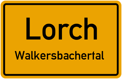 Straßenverzeichnis Lorch Walkersbachertal