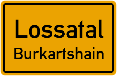 Straßenverzeichnis Lossatal Burkartshain