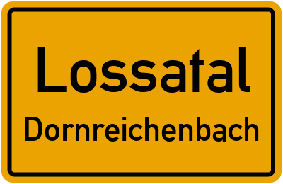 Straßenverzeichnis Lossatal Dornreichenbach