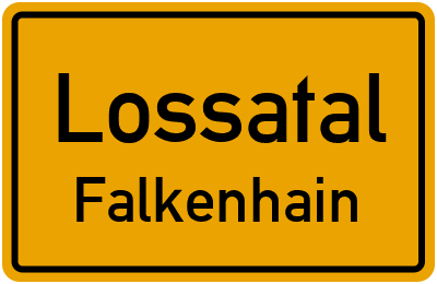 Straßenverzeichnis Lossatal Falkenhain