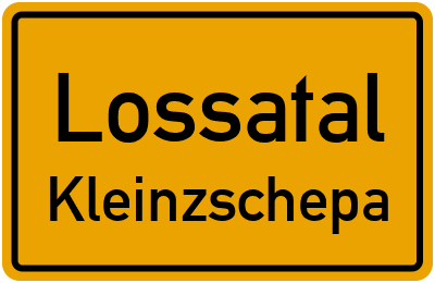 Straßenverzeichnis Lossatal Kleinzschepa