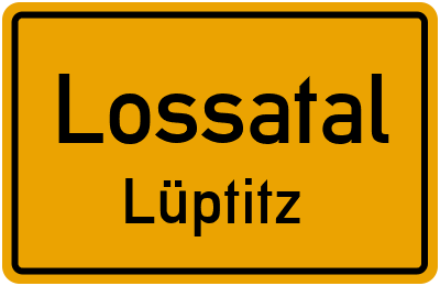 Straßenverzeichnis Lossatal Lüptitz