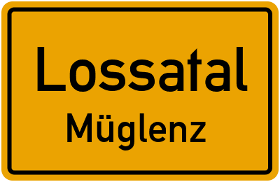 Straßenverzeichnis Lossatal Müglenz