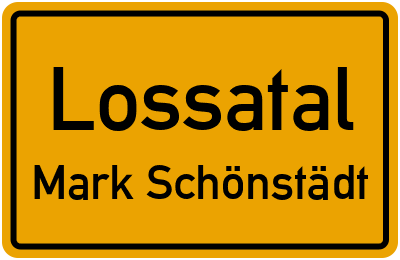 Straßenverzeichnis Lossatal Mark Schönstädt