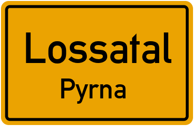 Straßenverzeichnis Lossatal Pyrna