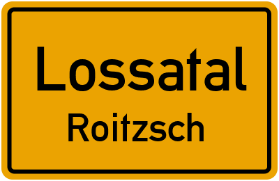 Straßenverzeichnis Lossatal Roitzsch