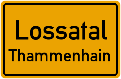 Straßenverzeichnis Lossatal Thammenhain
