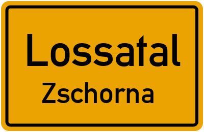 Straßenverzeichnis Lossatal Zschorna