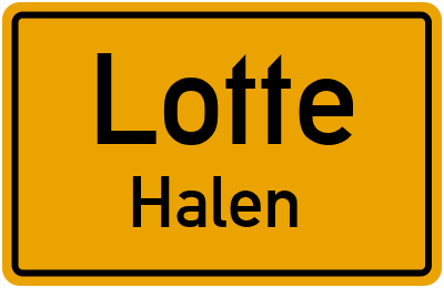 Straßenverzeichnis Lotte Halen
