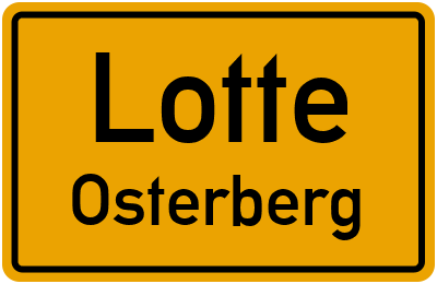 Ortsschild Lotte Osterberg