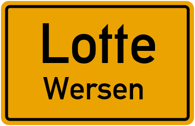Ortsschild Lotte Wersen
