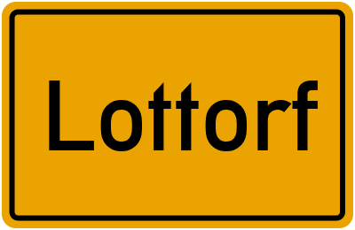Ortsschild von Lottorf in Schleswig-Holstein