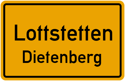 Ortsschild Lottstetten Dietenberg