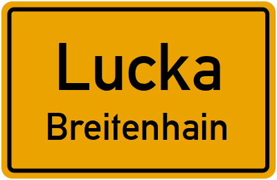 Straßenverzeichnis Lucka Breitenhain