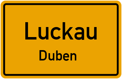 Straßenverzeichnis Luckau Duben