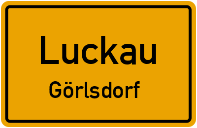 Straßenverzeichnis Luckau Görlsdorf