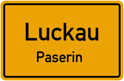 Straßenverzeichnis Luckau Paserin