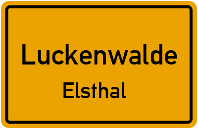 Straßenverzeichnis Luckenwalde Elsthal