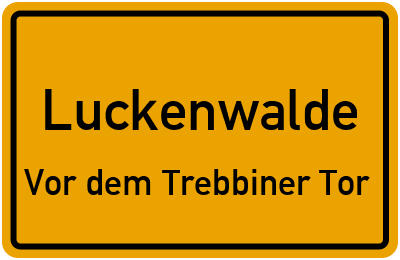 Straßenverzeichnis Luckenwalde Vor dem Trebbiner Tor