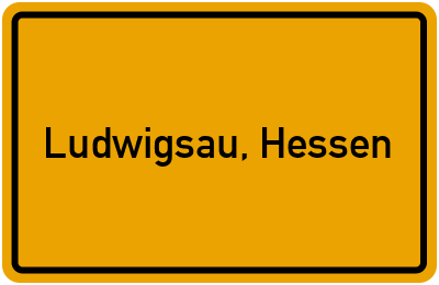 Ortsschild von Gemeinde Ludwigsau, Hessen in Hessen