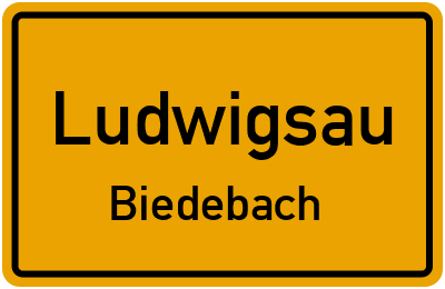 Straßenverzeichnis Ludwigsau Biedebach