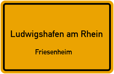 Straßenverzeichnis Ludwigshafen am Rhein Friesenheim