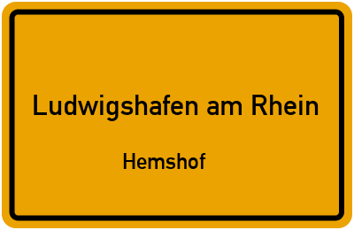Straßenverzeichnis Ludwigshafen am Rhein Hemshof