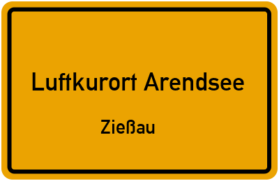 Straßenverzeichnis Luftkurort Arendsee Zießau
