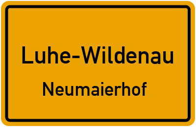 Straßenverzeichnis Luhe-Wildenau Neumaierhof