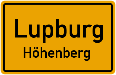 Straßenverzeichnis Lupburg Höhenberg