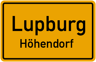 Straßenverzeichnis Lupburg Höhendorf