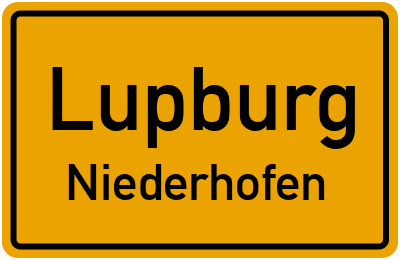 Straßenverzeichnis Lupburg Niederhofen