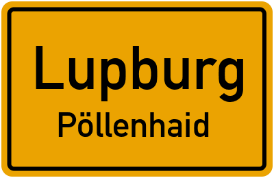 Straßenverzeichnis Lupburg Pöllenhaid